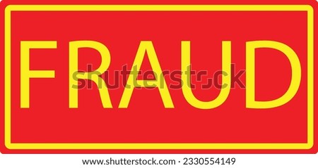 square grunge red fraud stamp