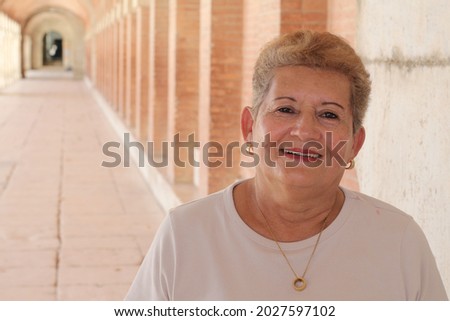 Cute ethnic senior woman portrait Foto stock © 