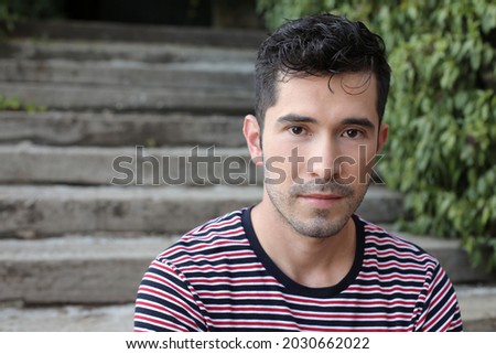Similar – Image, Stock Photo Portrait of Twenty Year Old Caucasian Woman in Park