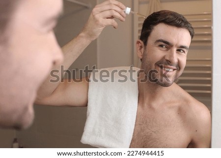 Similar – Image, Stock Photo man pipetting in the laboratory
