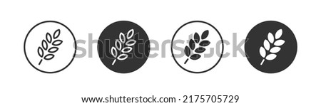 Wheat icon. Gluten free icon. Agriculture sign. Vector illustration.