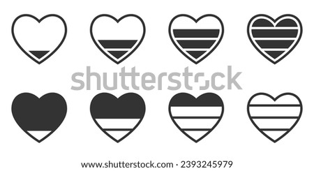 Heart battery icon. Vector illustration.