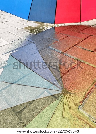 Similar – Image, Stock Photo Reflection of some dwellings in a shop window with inscription a vendre