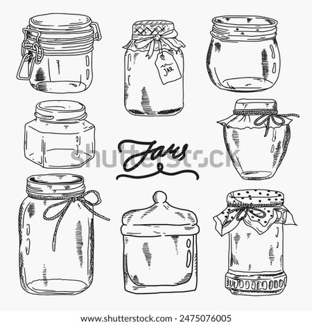 jar icon hand drwan element vector