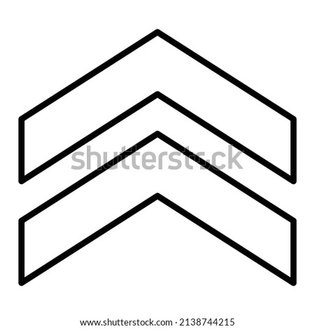 Up Chevron vector icon. Can be used for printing, mobile and web applications.