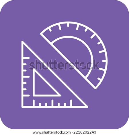 Protactor vector icon. Can be used for printing, mobile and web applications.