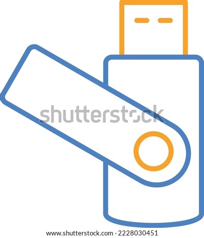 Usb vector icon. Can be used for printing, mobile and web applications.