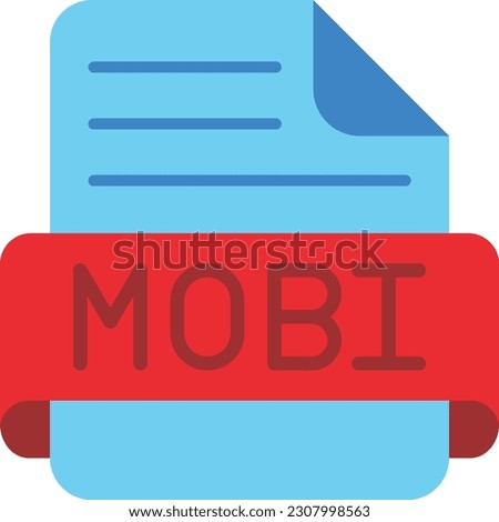 Mobi vector icon. Can be used for printing, mobile and web applications.