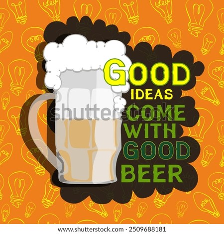 Happy beer day, National Beer Day, vector illustration, flyer, banner, social media post, poster, typography, icons, October 27th, Get Together and have fun with friends benefits of drinking beer