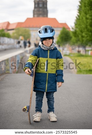 Similar – Image, Stock Photo Smile despite cold