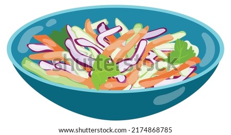 Similar – Foto Bild Krautsalat, Krautsalat, Karotten, Mayonnaise und Senf