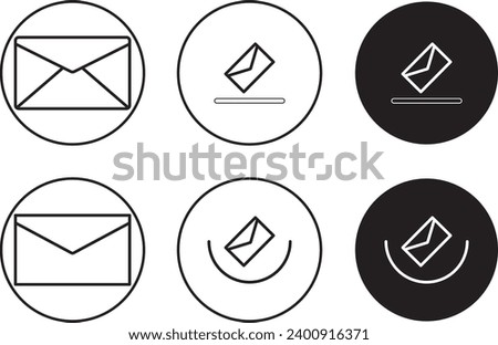 icon mail vector and envelope