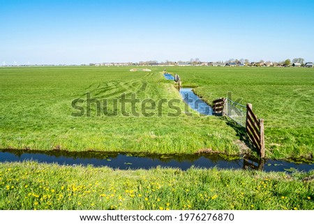 Similar – Image, Stock Photo Channels Fence Gate Meadow