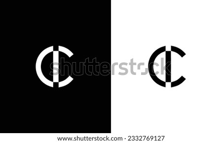 IC, CI, I, C Abstract Letters Logo Monogram