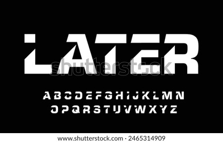 Modern abstract digital tech font. Logo creative font, type, technology, movie, digital, music, movie. Fonts and illustration in vector format.