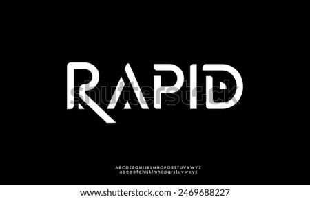 Modern Font. Upper case Lower case Number Typography urban style alphabet condensed fonts for fashion, sport, technology, digital, movie, logo design.