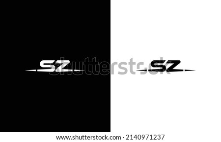 SZ Alphabet initial Letter Monogram Icon Stock fotó © 