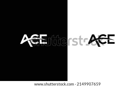 Initial letter ACE logo vector design template