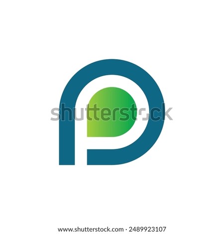 letter p logo Icon and template