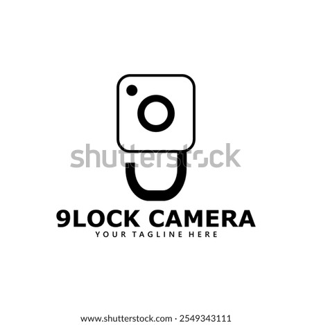 Camera lock logo. Letter G camera logo. G logo. 9 logo