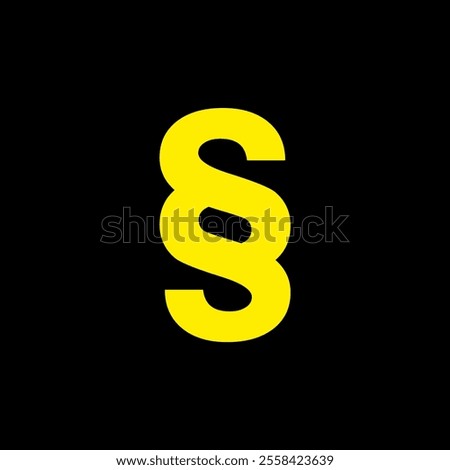 Paragraph icon. HD paragraph vector. Double s logo