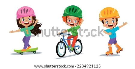 Similar – Image, Stock Photo Girl riding on bicycle in narrow street