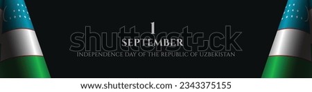 Independence Day of the Republic of Uzbekistan vector background 1september happy day