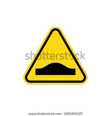 Caution Speed Ramps Ahead Warning Signs. Speed Bumps Ahead Warning Sign