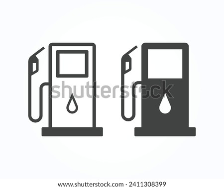 Fuel pump icon. Gas station icon design. Vector illustration