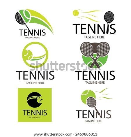 tennis logo design vector collection