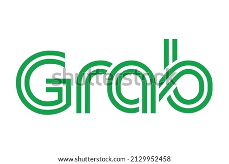 text eco style example Grab green colour