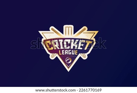 Cricket League logo with black background