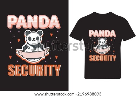 Panda Security T Shirt Design, Panda T Shirt Design