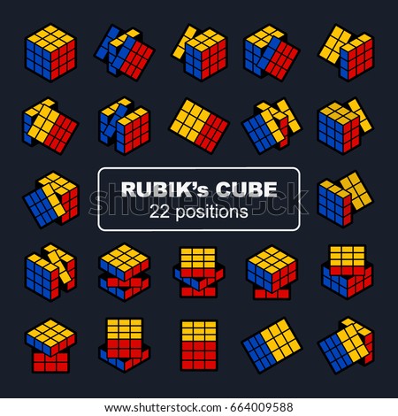 Rubik's Cube in 22 positions