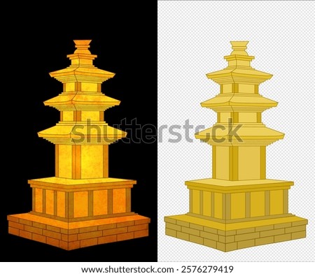 Similar – Image, Stock Photo Lantern with tower in the middle