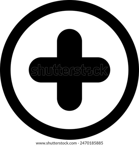 Plus Icon vector. Medical Plus icon. Add icon. Addition sign vector illustration design