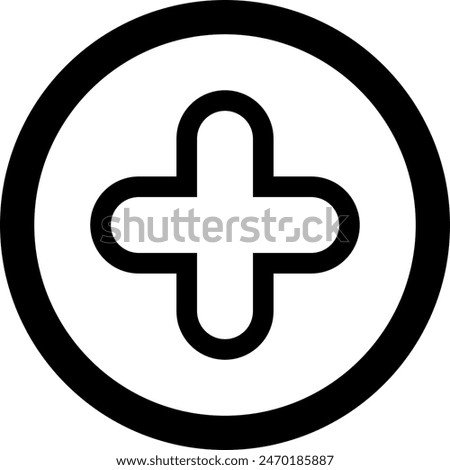 Plus Icon vector. Medical Plus icon. Add icon. Addition sign vector illustration design