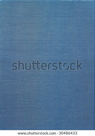 Background of pale blue canvas with coarse texture.