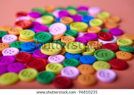 Heap of buttons in many color variations