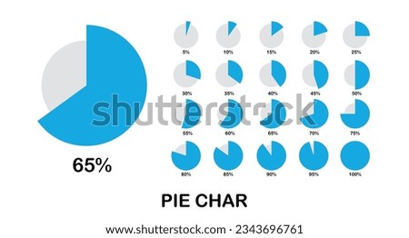20 set pie chart percentage graph design, Infographic Vector 3d Pie Chart, Colorful circle percentage diagrams for infographic. webresource.