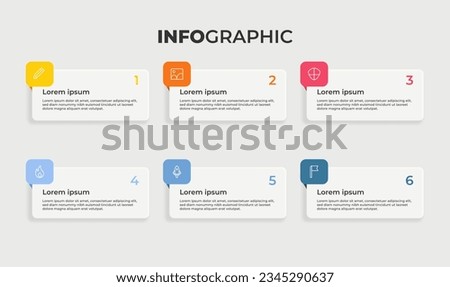 Business timeline infographic colorful effect vector illustration
