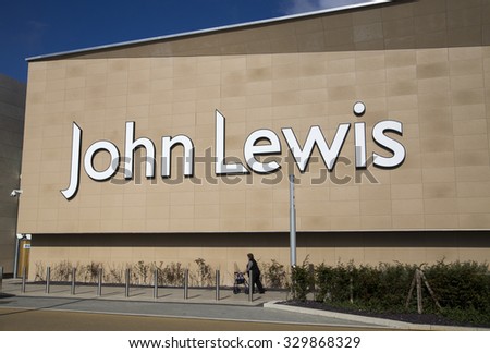 YORK, UK - 1 OCTOBER 2015.  John Lewis Shop at Monks Cross in York