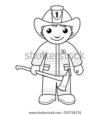 Coloring Page: Vector Illustration Of A Black And White Outline Image ...