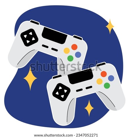 Two gaming controllers classic style 