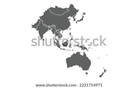 world map isolated on white background