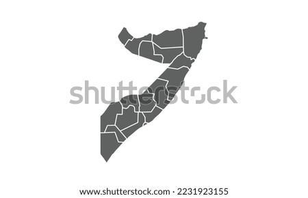 Somalia map isolated on white background.for annual infographics report website layout.