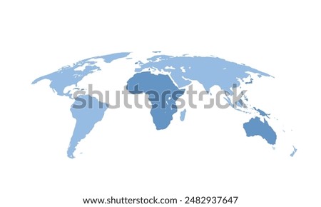 world map isolated modern colorful style. for website layouts, background, education, precise, customizable, Travel worldwide, map silhouette backdrop, earth geography, political, reports. 