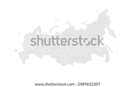 Russia map illustration,isolated on white background for website layouts,background,education, precise,customizable,Travel worldwide,map silhouette backdrop,earth geography, political,reports.