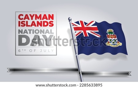 Happy independence day Cayman Islands Vector Template Design