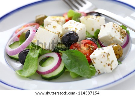 greek salad, greek cuisine